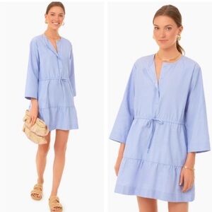 NWOT Tuckernuck Pomander Place Lucy Tiered Mini Dress in Chambray women’s XXXL